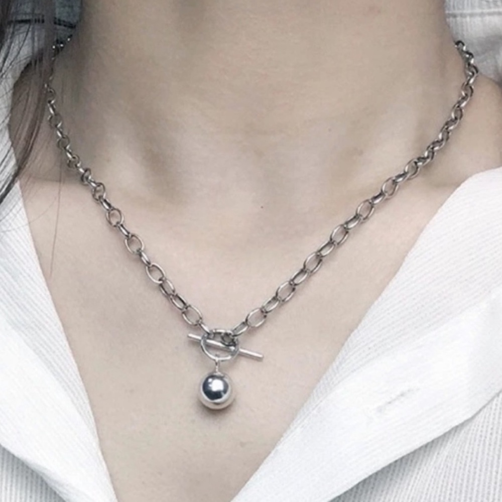 “20” 925 STERLING SILVER BEAD NECKLACE, NICE NECKLACE, CUTE NECKLACE